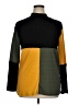 Tickled Teal Color Block Yellow Turtleneck Sweater Size XL - photo 1