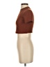 Shein Brown Short Sleeve Top Size 4 - photo 5