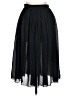 Lloyd Williams Solid Black Formal Skirt Size L - photo 2
