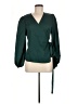 Shein 100% Polyester Green Long Sleeve Blouse Size 6 - photo 1