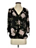 Soho Floral Black 3/4 Sleeve Blouse Size S - photo 1
