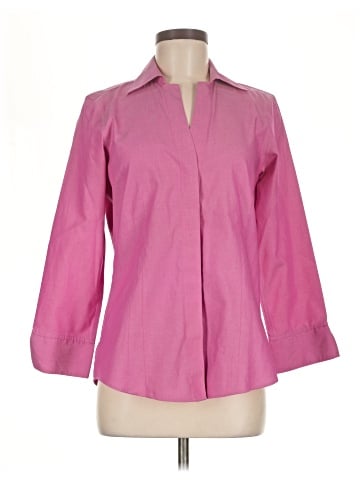 Foxcroft 3/4 Sleeve Button-Down Shirt (view 1)