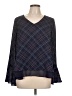 LC Lauren Conrad 100% Polyester Blue Long Sleeve Blouse Size L - photo 1