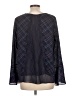 LC Lauren Conrad 100% Polyester Blue Long Sleeve Blouse Size L - photo 2