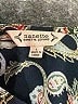 NANETTE Nanette Lepore 100% Polyester Paisley Black Long Sleeve Blouse Size L - photo 7