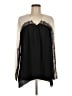 BCBGMAXAZRIA 100% Silk Black Blouse Size L - photo 1