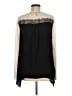 BCBGMAXAZRIA 100% Silk Black Blouse Size L - photo 2