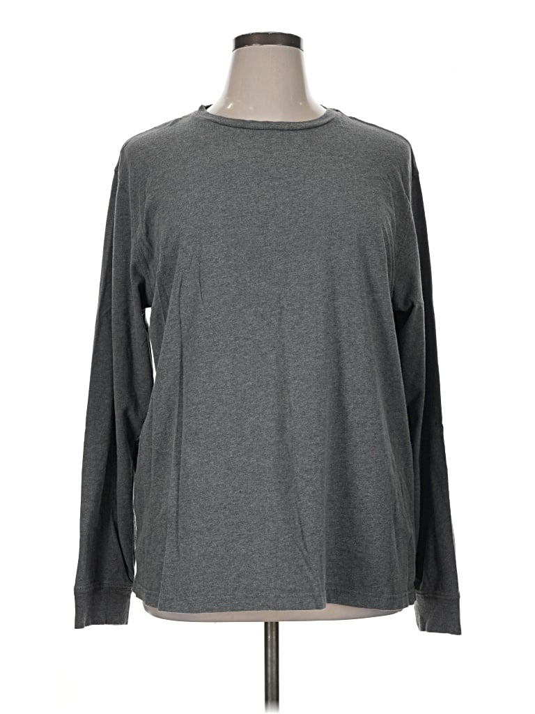 Pre-owned George Long Sleeve T-shirt In Gray