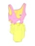 Art Class Color Block Yellow One Piece Swimsuit Size 4 - 5 - photo 1