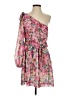 Shein 100% Polyester Floral Pink Cocktail Dress Size 1 (estimated) - photo 1
