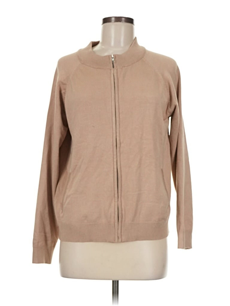 Pre-owned Grace Karin Cardigan Sweater In Tan