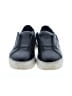 J/Slides 100% Leather Blue Black Flats Size 7 1/2 - photo 2