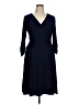 NY Collection Solid Blue Casual Dress Size 1X - photo 1