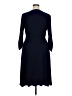 NY Collection Solid Blue Casual Dress Size 1X - photo 2