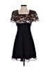 Donna Ricco 100% Polyester Black Cocktail Dress Size 2 Petite - photo 1