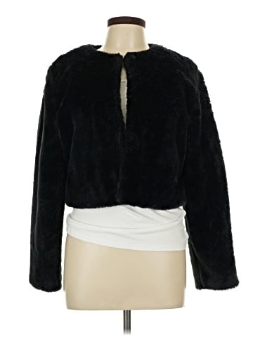 Planet Gold Faux Fur Jacket (view 1)