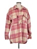 Unbranded 100% Polyester Plaid Pink Coat Size M - photo 1
