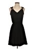 Shein Solid Black Casual Dress Size 4 - photo 1