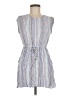 Bebop 100% Rayon Stripes White Casual Dress Size M - photo 1