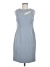 Anne Klein Solid Gray Cocktail Dress Size 6 - photo 1