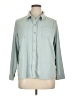 32 Degrees Solid Teal Long Sleeve Blouse Size XL - photo 1