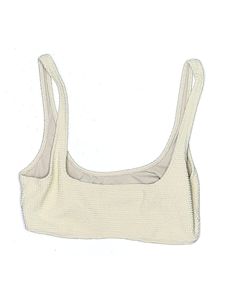 Pre-owned Pacsun Swimsuit Top Ivory Swimwear