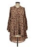 Pink Lily 100% Polyester Brown Casual Dress Size S - photo 1