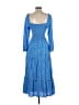 Left Coast by Dolan 100% Rayon Polka Dots Blue Casual Dress Size XS - photo 2