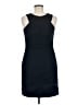 Casual Corner 100% Polyester Solid Black Cocktail Dress Size 8 - photo 2