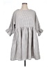 Fore Checkered-gingham Gray Casual Dress Size L - photo 1