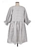 Fore Checkered-gingham Gray Casual Dress Size L - photo 2
