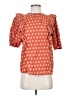 Universal Thread 100% Cotton Orange Short Sleeve Blouse Size XS - photo 1