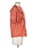 Universal Thread 100% Cotton Orange Short Sleeve Blouse Size XS - photo 4