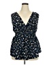 Zenobia 100% Polyester Blue Sleeveless Blouse Size 3X - photo 1
