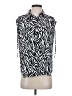 Pleione Animal Print Black Sleeveless Blouse Size S - photo 1