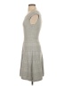 Milly Solid Gray Casual Dress Size P (petite) - photo 5
