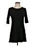 Popana Solid Black Casual Dress Size S - photo 1