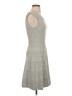 Milly Solid Gray Casual Dress Size P (petite) - photo 4