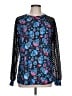 HOTOUCH Blue Long Sleeve Blouse Size L - photo 1