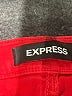 Express Solid Red Denim Shorts Size 4 - photo 3