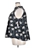 Joie 100% Polyester Black Silver Sleeveless Blouse Size XXL - photo 5
