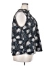 Joie 100% Polyester Black Silver Sleeveless Blouse Size XXL - photo 4