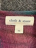 Cloth & Stone Plaid Burgundy Pullover Sweater Size M - photo 7