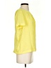 J.Crew 100% Silk Yellow Short Sleeve Silk Top Size 4 - photo 4