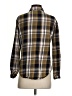 Unbranded Plaid Brown Long Sleeve Button-Down Shirt Size S - photo 2