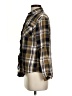 Unbranded Plaid Brown Long Sleeve Button-Down Shirt Size S - photo 5