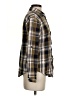 Unbranded Plaid Brown Long Sleeve Button-Down Shirt Size S - photo 4