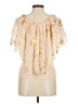 Shein Ivory Short Sleeve Blouse Size 6 - photo 2