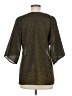 Assorted Brands 100% Polyester Black Gold 3/4 Sleeve Blouse Size M - photo 2