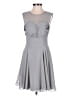 Azazie 100% Polyester Gray Cocktail Dress Size M (estimated) - photo 1